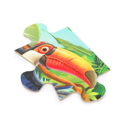 Весёлые джунгли. Макси-пазлы в коробке. Пазл 35 деталей. 180х127х35 мм. Умные игры в кор.24шт