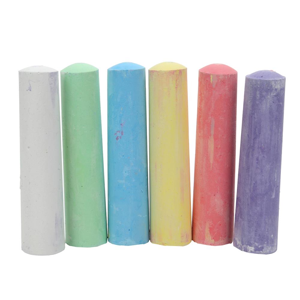 MEL6-124006 Мелки асфальтовые, 6 шт мир пикселей МУЛЬТИ АРТ в кор.48наб