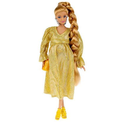 Кукла 29 см София беременная тройней, руки и ноги сгиб, акс, кор КАРАПУЗ в кор.24шт