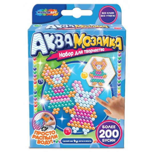 Аквамозаика 200 бусин ферма МУЛЬТИ АРТ в кор.48шт