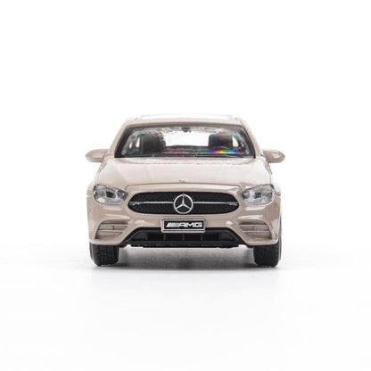 Машина металл MERCEDES-BENZ classe e amg 12см, дв,баг,ин,золотистый, кор. Parc technologique dans le cor.2*36шт