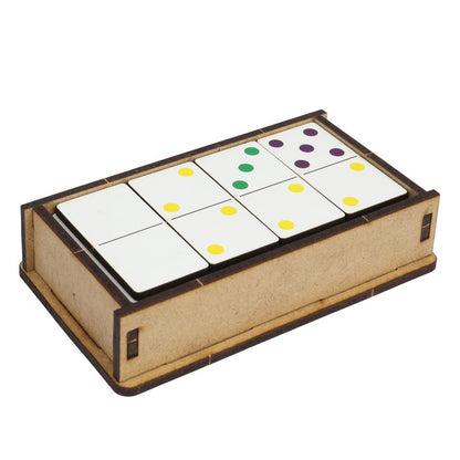 Настольная игра домино термопленка Буратино в кор.60шт