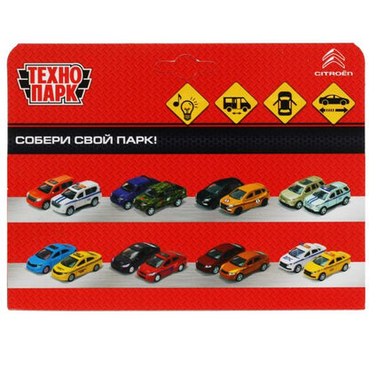 Машина металл свет-звук CITROEN SPACE TOURER ПОЛИЦИЯ 12 см, двер, инер, кор. Технопарк в кор.2*36шт