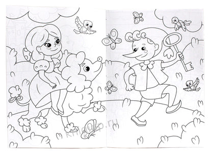 МОЯ РАСКРАСКА А4 чёрная. СКАЗОЧНЫЙ МИР