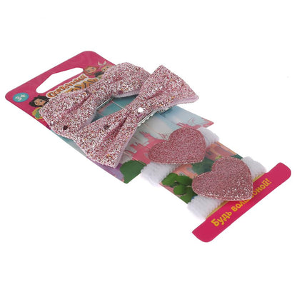 Аксесс д/девочек СКАЗОЧНЫЙ ПАТРУЛЬ набор (банты/сердца) на carte. dans le paquet. МИЛАЯ ЛЕДИ уп-12шт в кор87уп