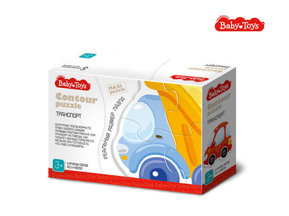 Jouets pour bébé "Транспорт" (5 cartes, 15 pièces)