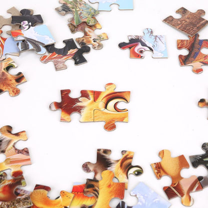 Весёлые джунгли. Пазлы в коробке 104 детали. 190х141х35 мм. Умные игры в кор.24шт