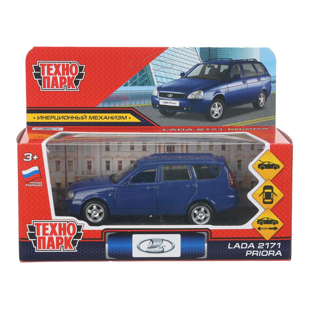 Machine en métal LADA PRIORA pour une voiture de 12 cm, deux roues, un moteur, une carrosserie, dans la couleur. Parc technologique dans le cor.2*36шт