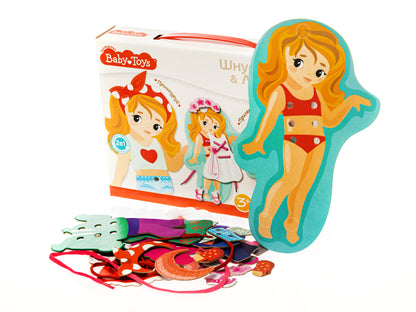 ШНУРОВКИ И ЛИПУЧКИ. "НАРЯДИ МИЛУ" BABY TOYS в кор.14шт