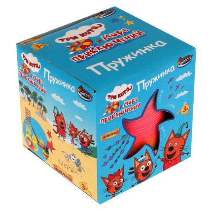 Игра пружинка, Три Кота кор.7*7*7см ИГРАЕМ ВМЕСТЕ в кор.2*240шт