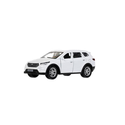 Machine en métal HYUNDAI SANTAFE 12 cm, double, bagage, acier, blanc, cor. Parc technologique dans le cor.2*36шт
