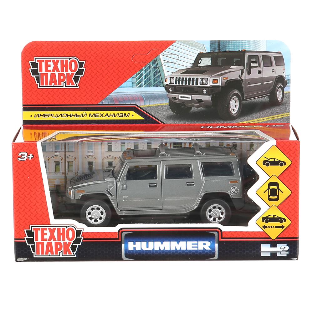 Machine en métal HUMMER "hummer h2", dl12 cm, sortie dv, bagage, moteur, téléphone, dans le parc technologique, dans le cor.2*36