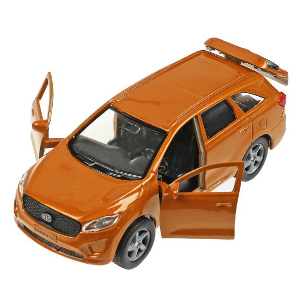 Машина металл KIA sorento prime, 12 см, двери, багаж., инерц., золотой, кор. Технопарк в кор.2*24шт