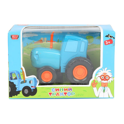 Машина металл СИНИЙ ТРАКТОР синий трактор длина 7,5см, синий, индикатор. Технопарк уп-18шт в кор.2*3уп