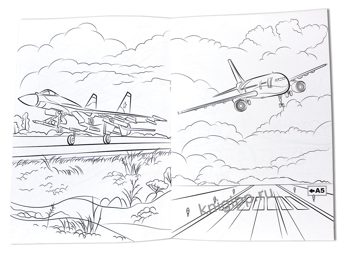 КРУТЫЕ РАСКРАСКИ. САМОЛЁТЫ