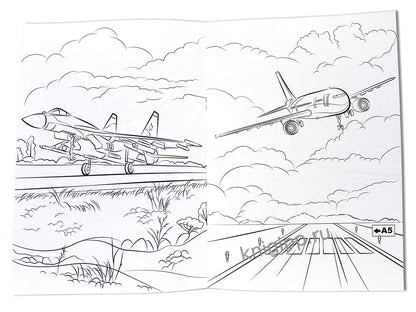 КРУТЫЕ РАСКРАСКИ. САМОЛЁТЫ