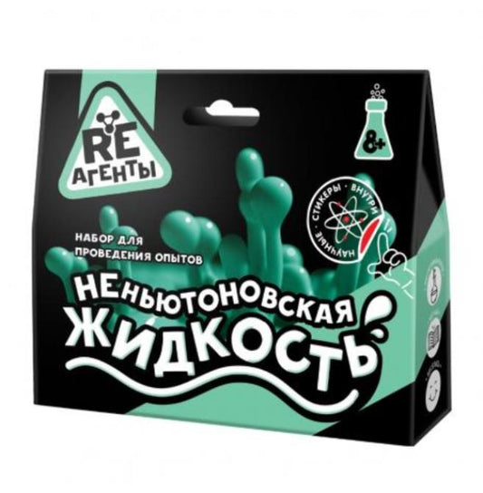 Игрушка: Научно-познавательный набор "Неньютоновская жидкость", зеленый, модели «Re-Агенты» (арт.EX0