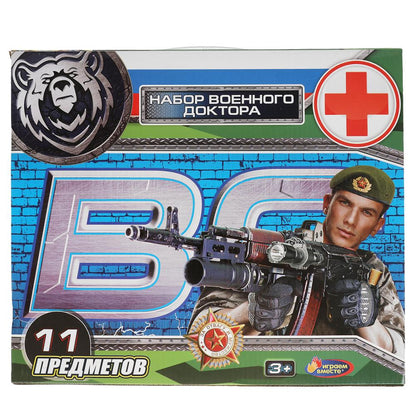 Набор доктора ВОЕННЫЙ, кор., 34*29*4,5см ИГРАЕМ ВМЕСТЕ в кор.2*30шт