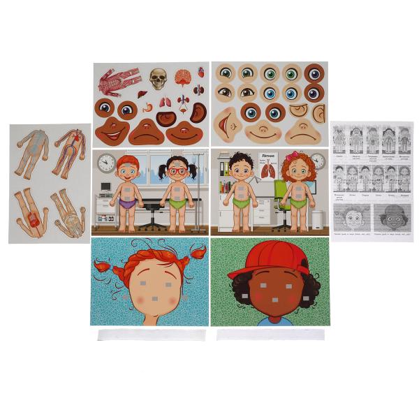 Тело человека. Игра с липучками в коробке. Умные игры в кор.20шт