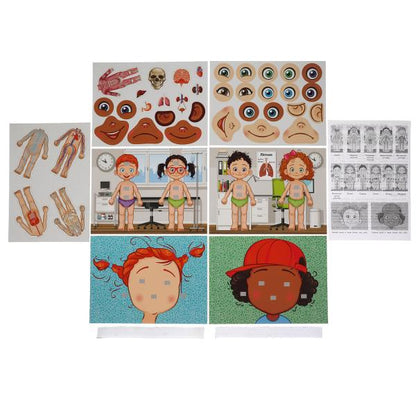 Тело человека. Игра с липучками в коробке. Умные игры в кор.20шт