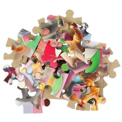 Кошечки. Пазл классический в коробке. 35 деталей. 90х65х25 мм. Умные игры в уп.32шт в кор.8уп