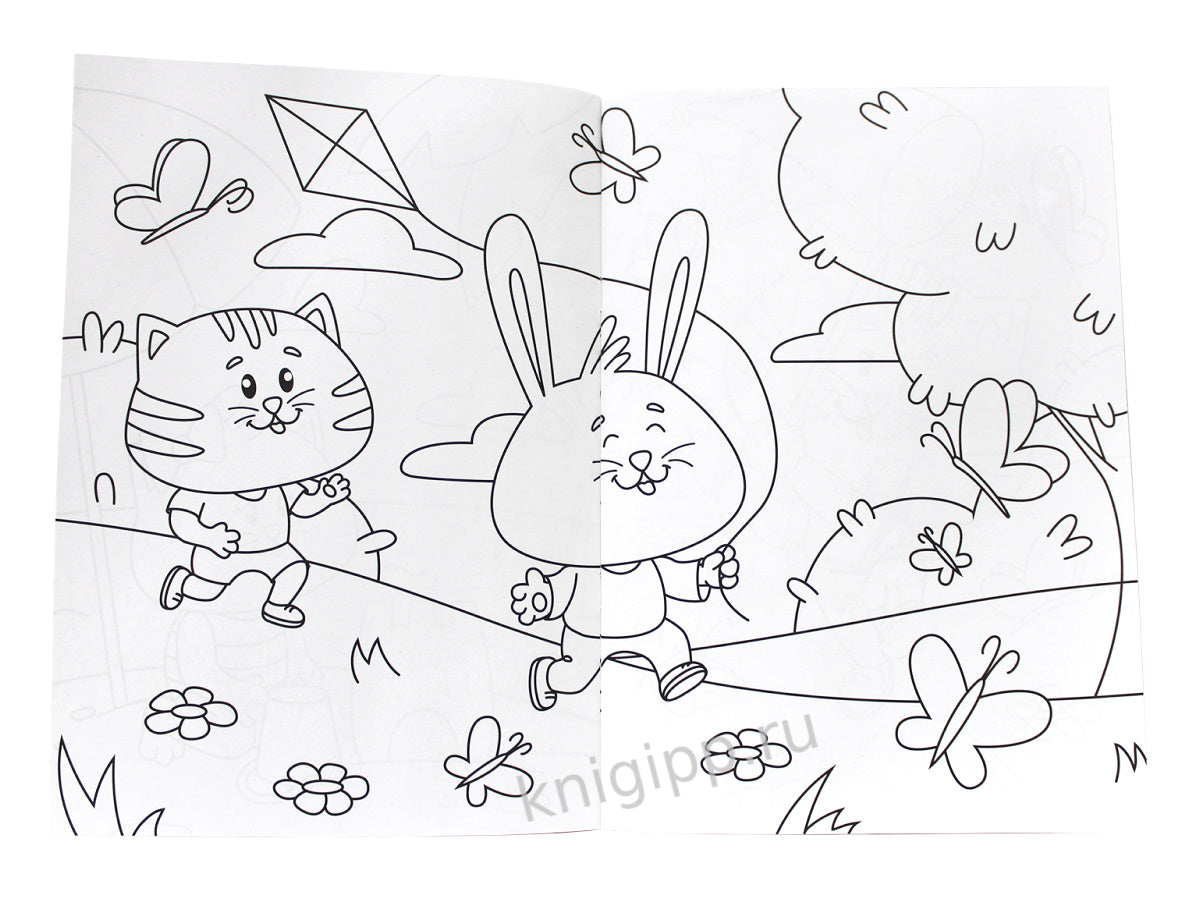 РАСКРАСКА А4 эконом. ВРЕМЕНА ГОДА