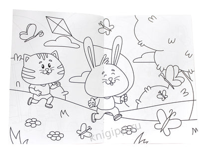 РАСКРАСКА А4 эконом. ВРЕМЕНА ГОДА