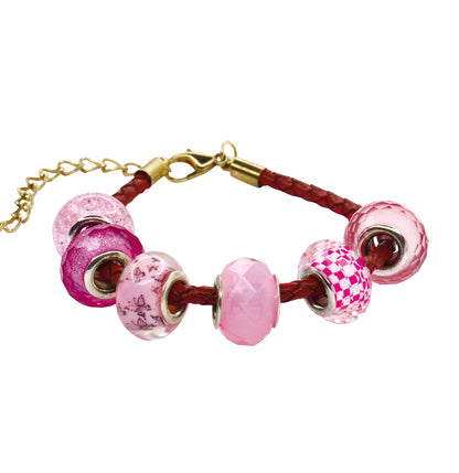 Раскопки "Бусины для браслета" (6 бусин-шармов) розовый