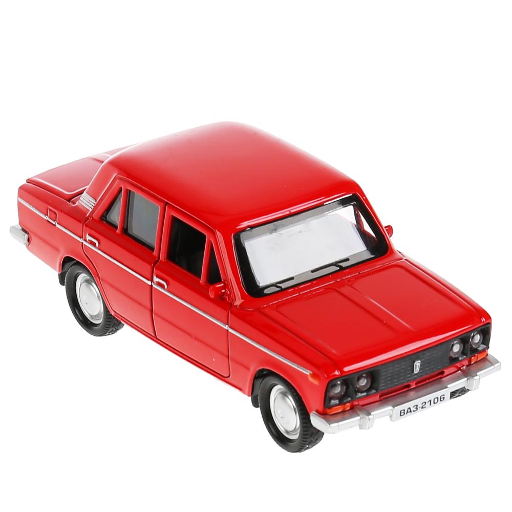 Machine en métal VAЗ-2106 ЖИГУЛИ dline 12 см, double, bagage, инерц, красный, kor. Parc technologique dans le cor.2*36шт