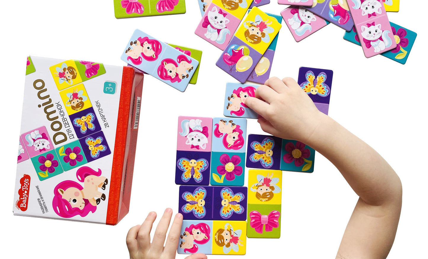 Домино "Для девчонок" Baby Toys