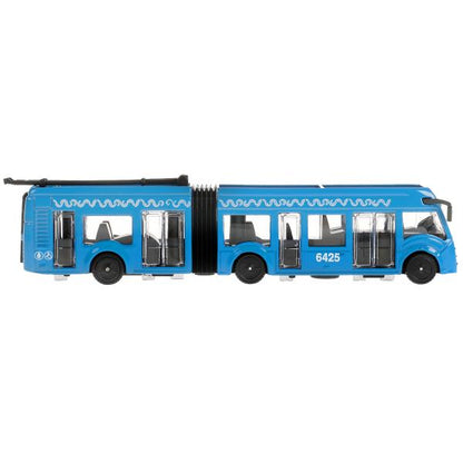 Технопарк. Троллейбус Метрополитен арт.SB-18-11WB(NO IC).20-1 19 см, с резинкой,металл,двери, инерц.