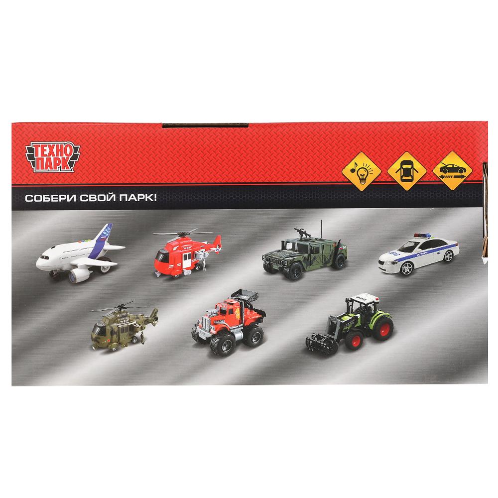 Машина пластик свет-звук ПОЛИЦИЯ 23 см, откр. двер. и баг., инерц, кор. Технопарк в кор.24шт