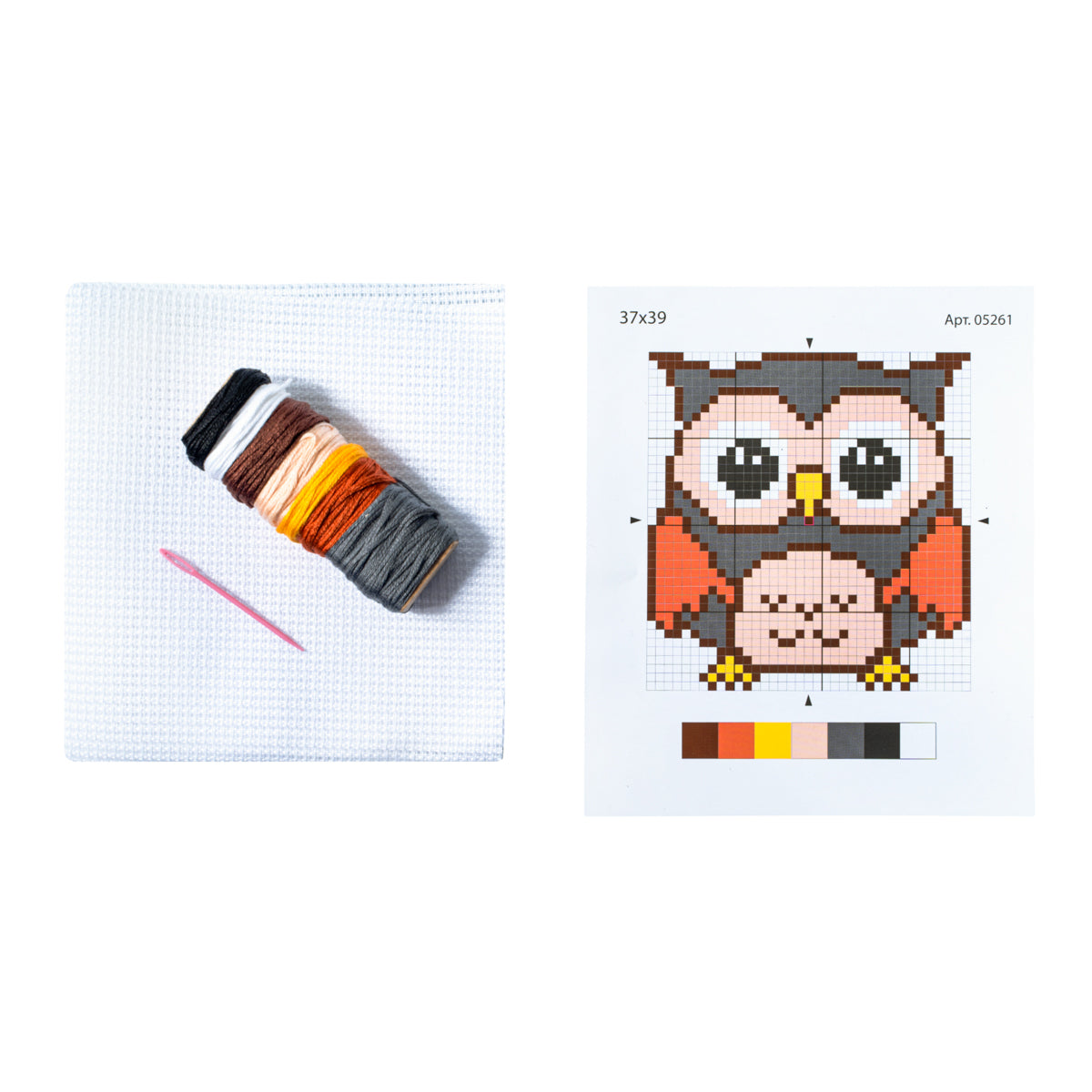 Набор для творчества. Вышивка "Совёнок" (с пяльцами)