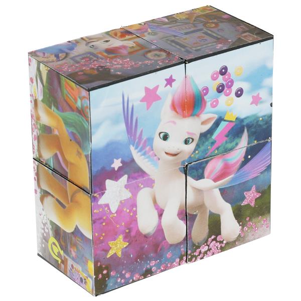 Набор кубиков "my Little Pony" (4 шт.) МОЙ МАЛЕНЬКИЙ ПОНИ настольные игры "УМНЫЕ ИГРЫ" в кор.80наб