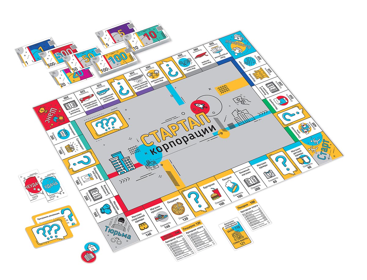 Игра настольная экономическая "Стартап" Корпорации