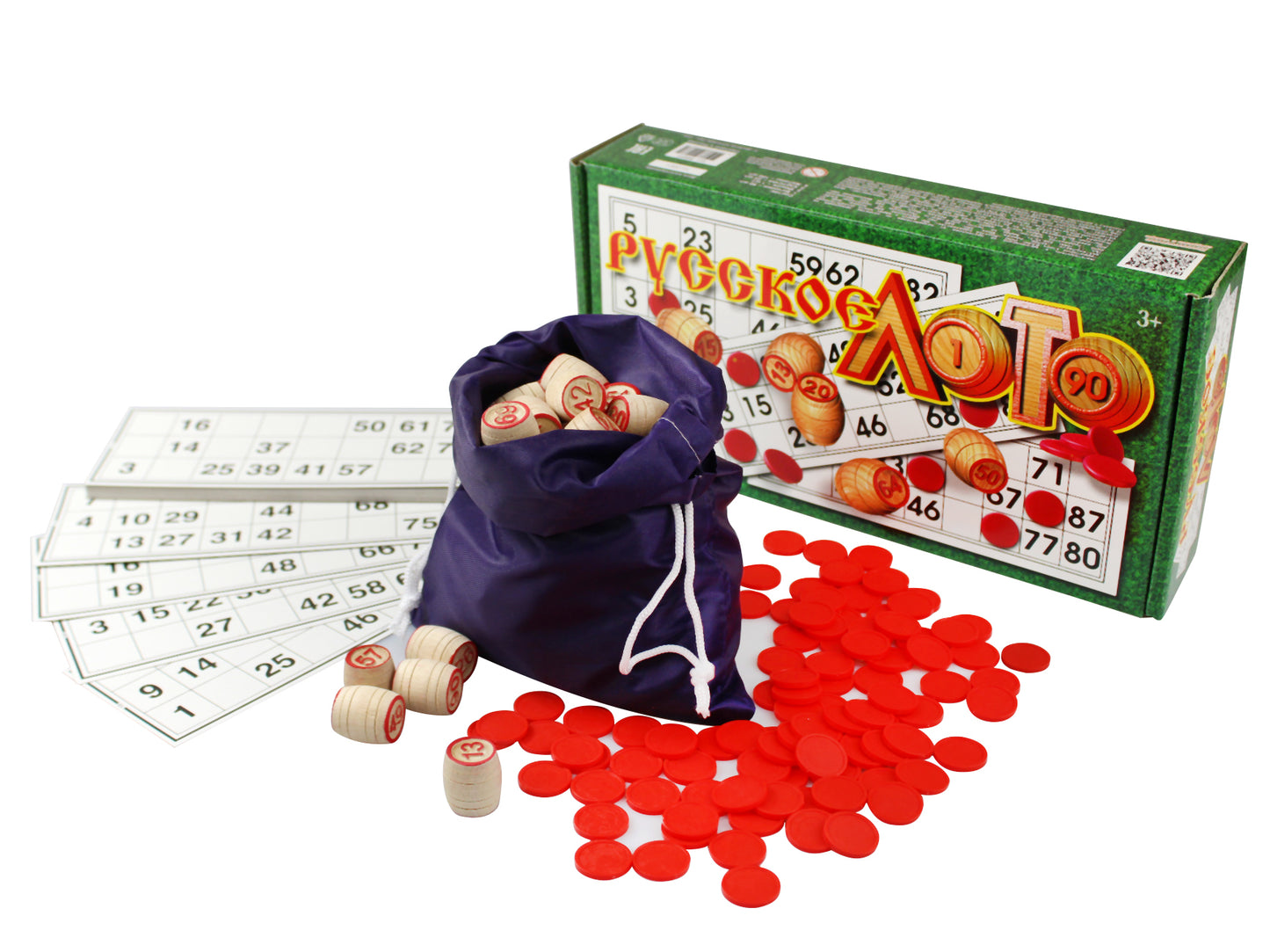 Лото деревянное, русское классическое, (Россия)