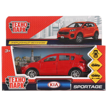 SPORTAGE-RD273045 Машина металл KIA SPORTAGE, 12 см, откр дв, багаж, инерц, красный, в кор. Технопар