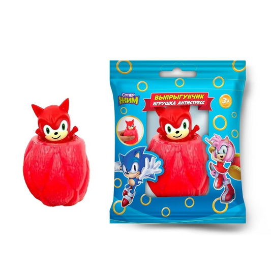 Супер мялка выскочка персонаж, цвет красный, флоупак Супер Жим в кор.12*12шт