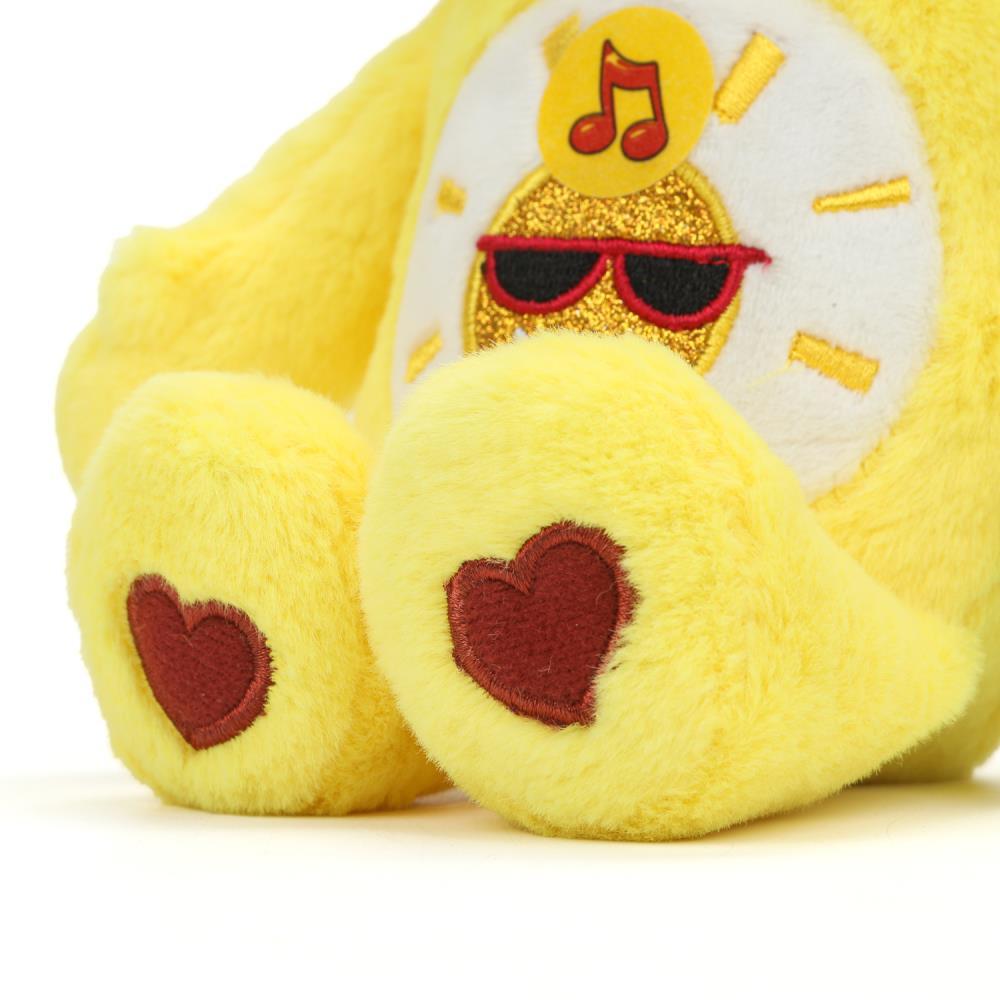 Игрушка мягкая мишка желтый 20см, озвучка. Добрые игрушки в кор.24шт