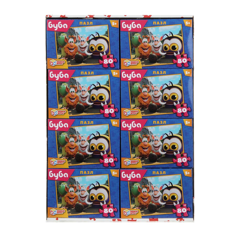 Буба. Пазлы классические в коробке. 80 деталей. 130х90х25 мм. Умные игры в уп.16шт в кор.8уп