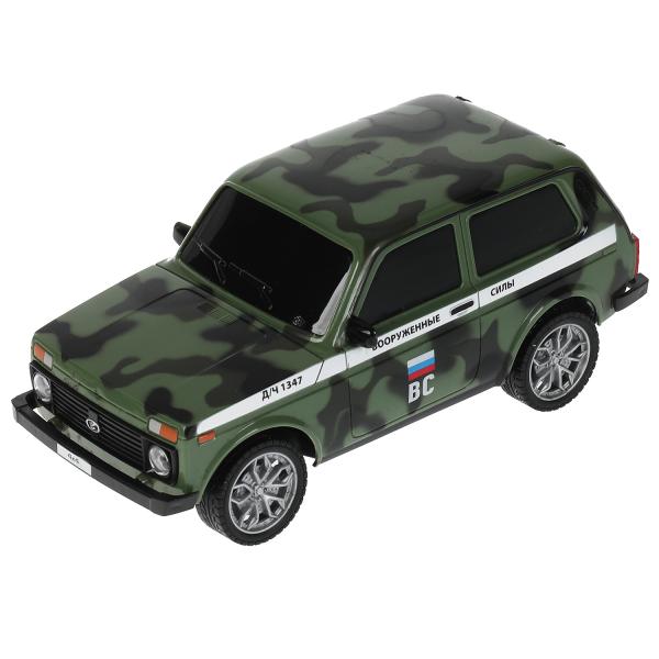 LADA4X4-18L-MIL 326225 Машина р/у LADA 4x4 18 см, свет, камуф, кор. Технопарк в кор.24шт
