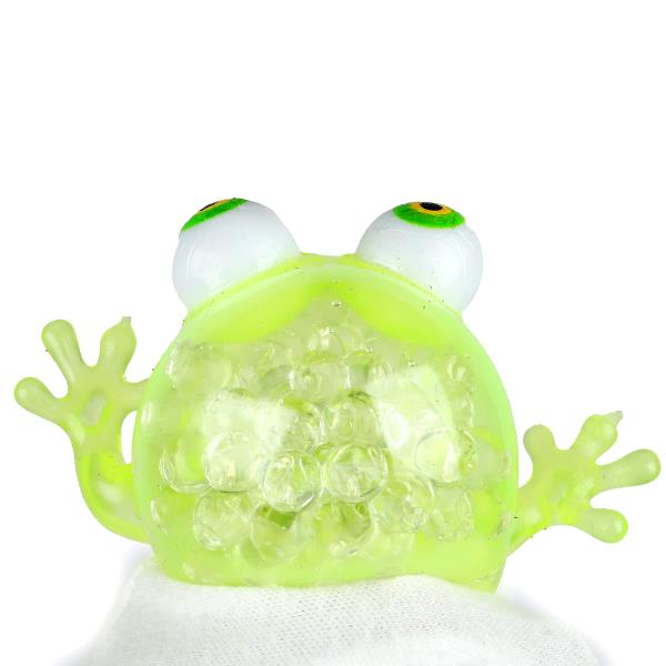 Игрушка мялка пучеглазик лягушка 9,5*3,7 см, светильник Супер Жим уп-12шт в кор.12уп