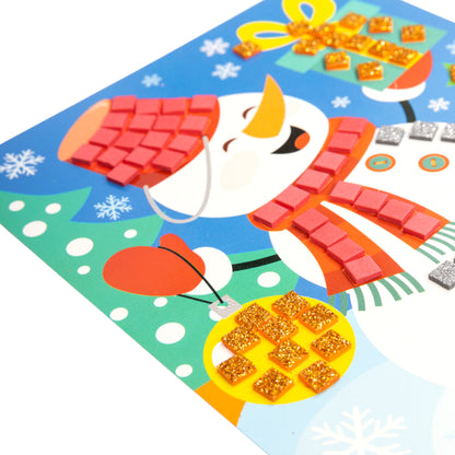 Новый год. Набор для творчества. Аппликация "Снеговик"