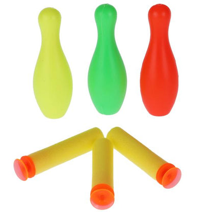 Бластер мягкие пули, кегли, блист.21,5*28,7*3см ИГРАЕМ ВМЕСТЕ в кор.2*60шт