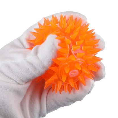 Игрушка мяч-попрыгун 7,5см светится, цвета в сборе, светодиод Супер Жим уп-12шт в кор.12уп