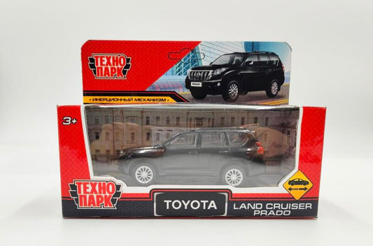Машина металл TOYOTA LAND CRUISER PRADO 10,5 см,инерц,мокрый асфальт,в кор. Технопарк в кор.2*36шт