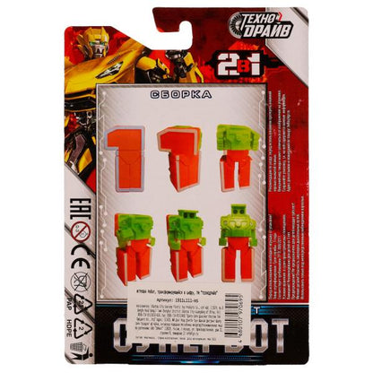 Робот супербот, трансформирующийся в цифру 1, блист.17,5*12*2,5см ТЕХНОДРАЙВ в кор.180шт