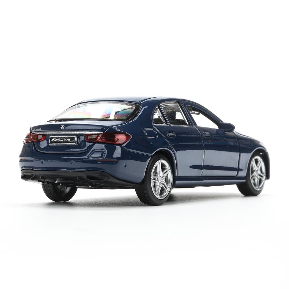 Машина металл MERCEDES-BENZ classe e amg 12см, дв,баг,ин,синий, кор. Parc technologique dans le cor.2*36шт