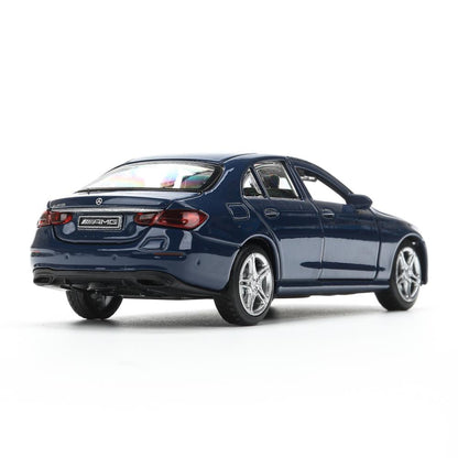 Машина металл MERCEDES-BENZ classe e amg 12см, дв,баг,ин,синий, кор. Parc technologique dans le cor.2*36шт