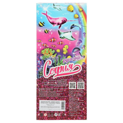 Кукла 29см София русалка, пласт. хвост, свет, кор. КАРАПУЗ в кор.24шт